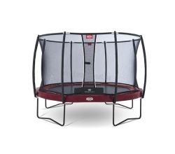 Батут Berg Elite+ 430 cm Red с защитной сеткой T-series 5