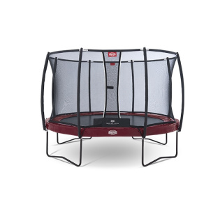 Батут Berg Elite+ 430 cm Red с защитной сеткой T-series